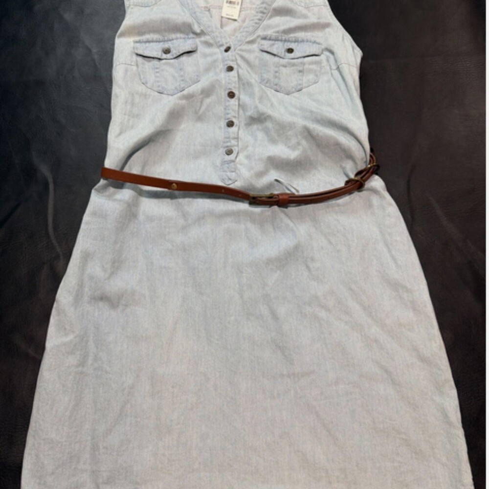 New York & Company Women's Blue Dress
